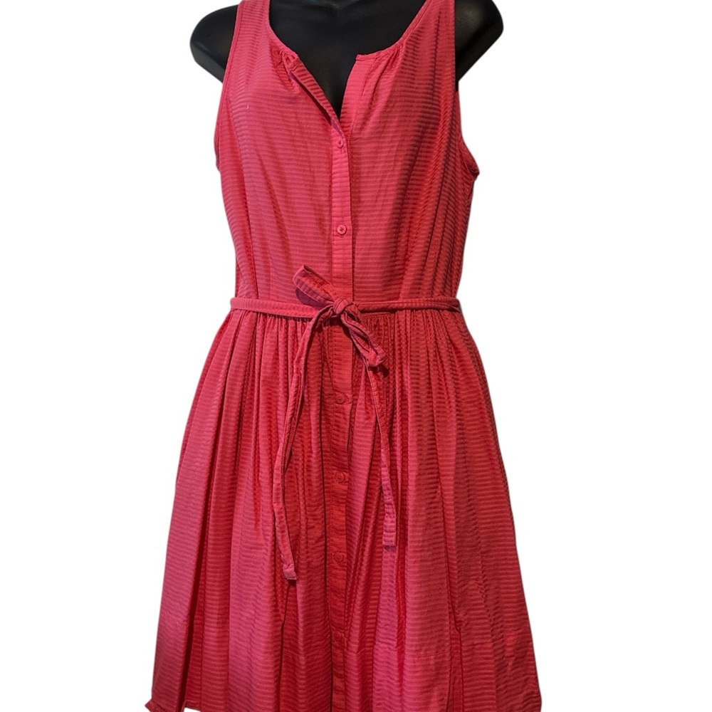 Pink Gap Sleeveless Cotton Belted Dress Size 6